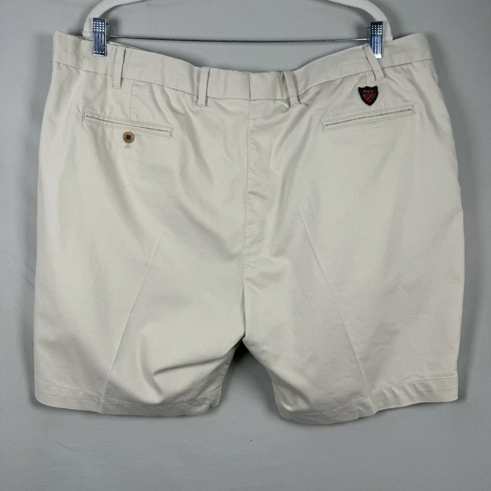 Polo Golf Ralph Lauren Men's Khaki Cotton Twill Golf Classic Short Crest Logo 42